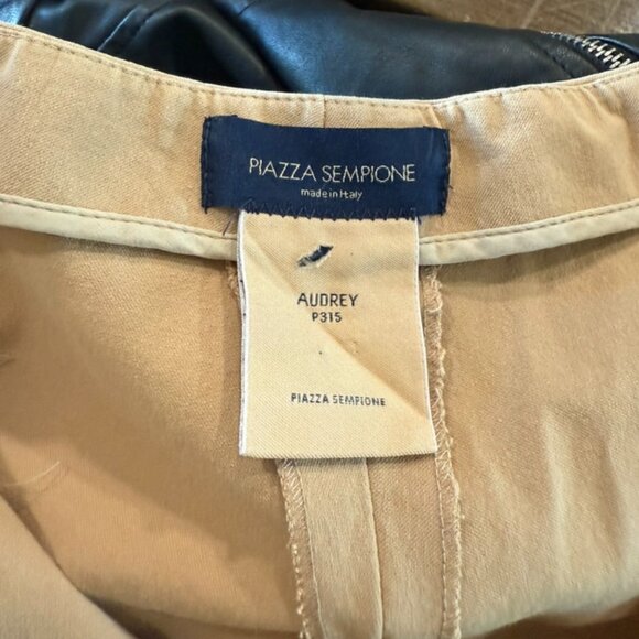 Audrey Beige Cropped Dress Pants by Piazza Sempione - Picture 2 of 5